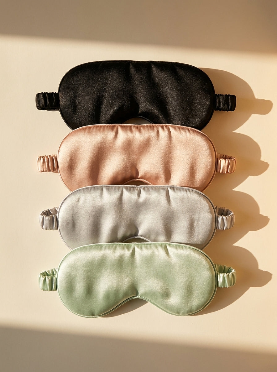 100%  Mulberry Silk Sleep Mask For Adults - Blackout Eye Mask