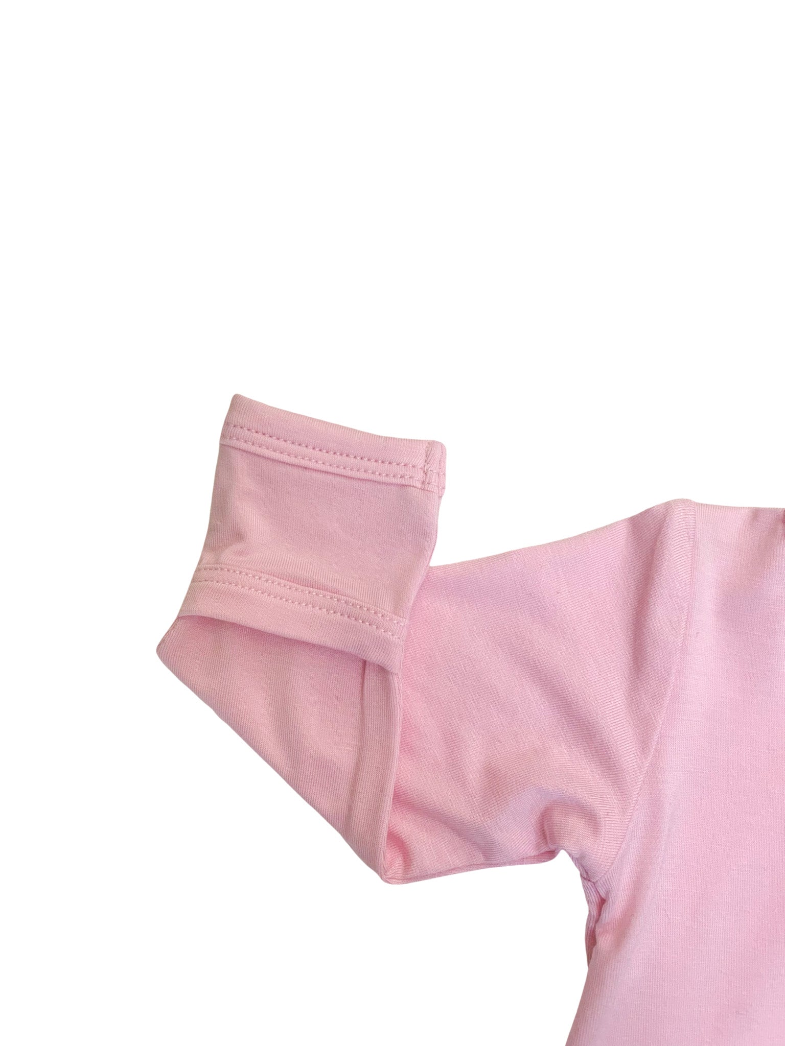 Bubble Gum Pink Zippered Footie