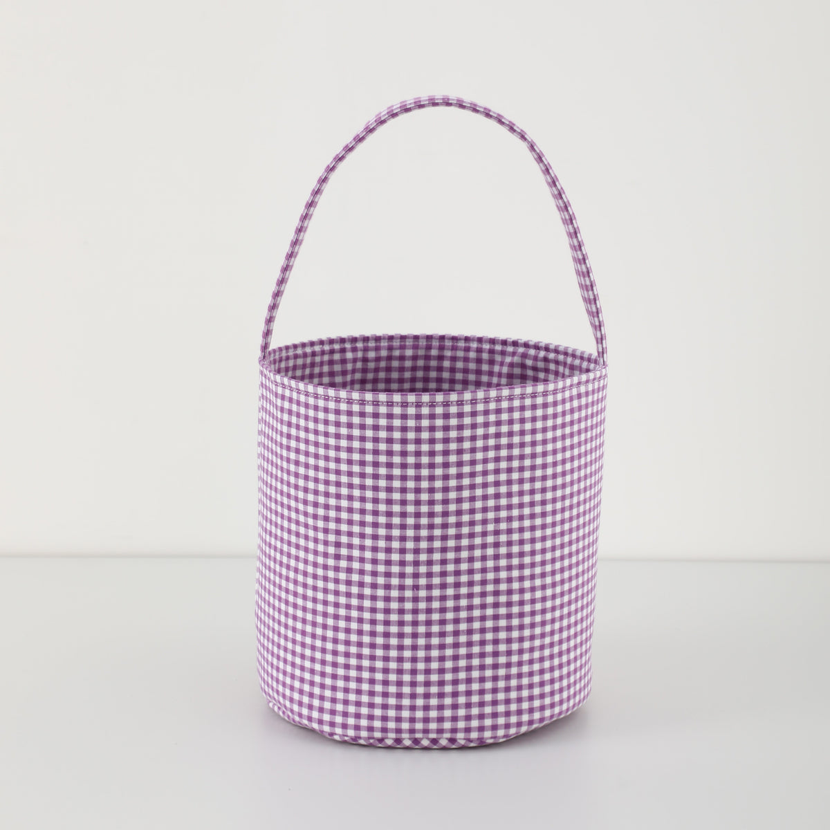 Gingham/seersucker Bucket Bag