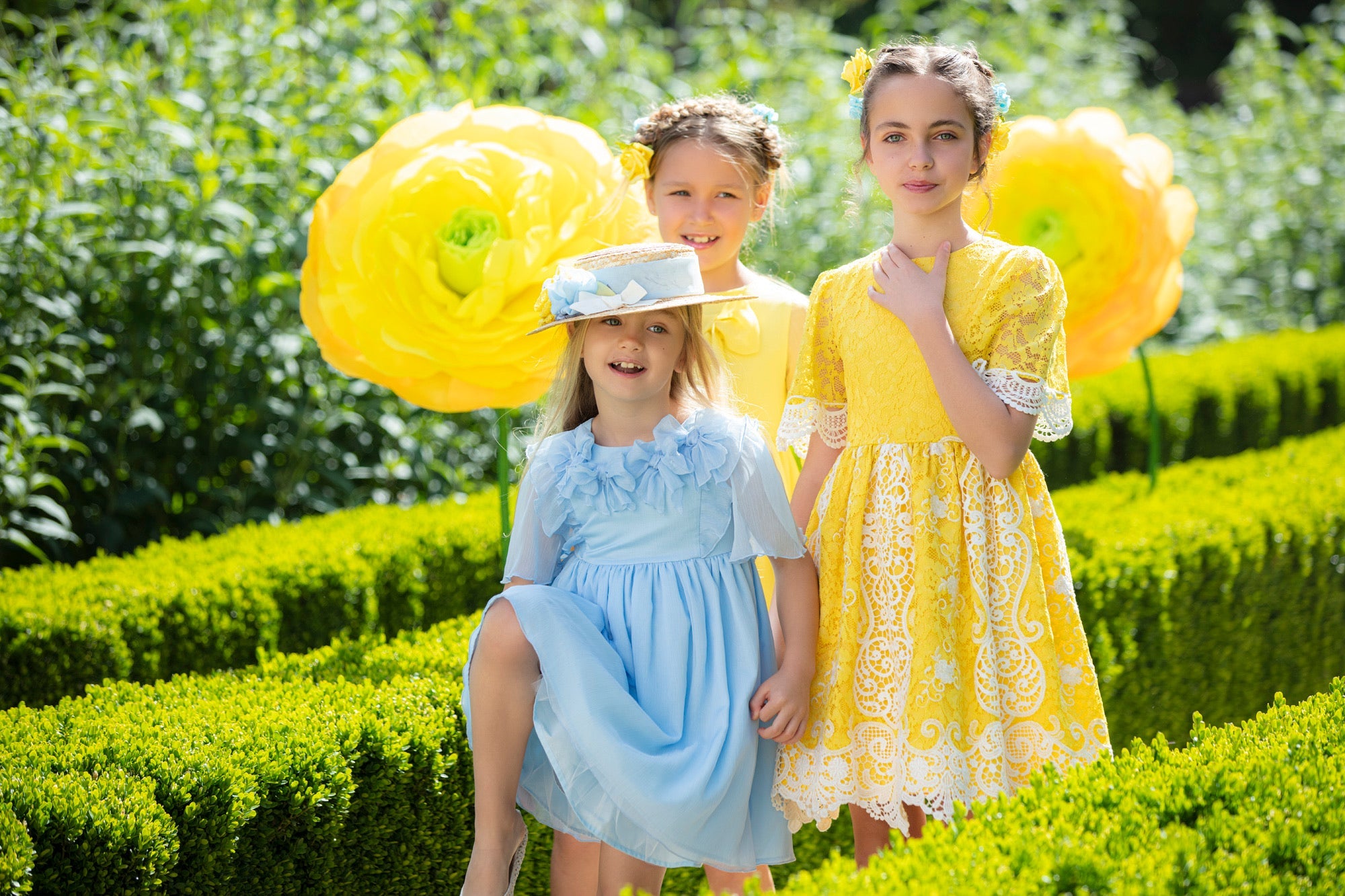 Lace And Yellow Party Dress