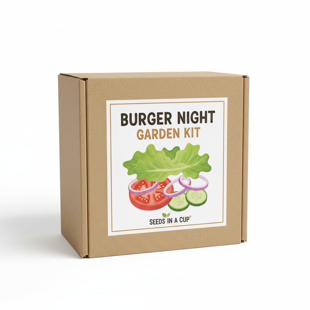Burger Night Garden Kit | Tomato, Onion, Lettuce & Cucumber |