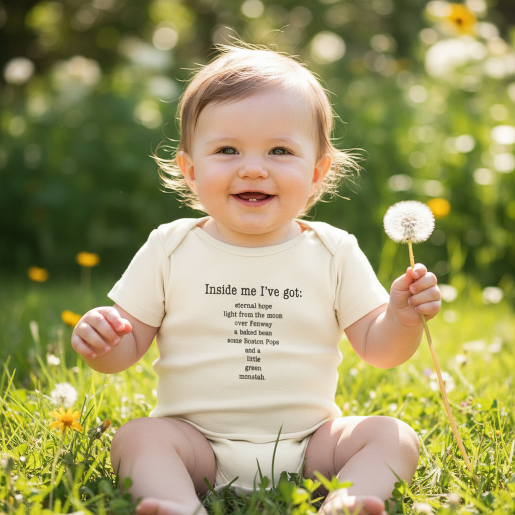 Boston Inside Me Poem Short Sleeve Romper Black Print