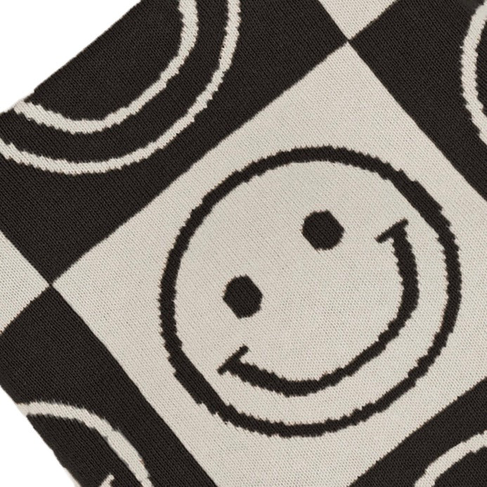 Smiley Knit Blanket