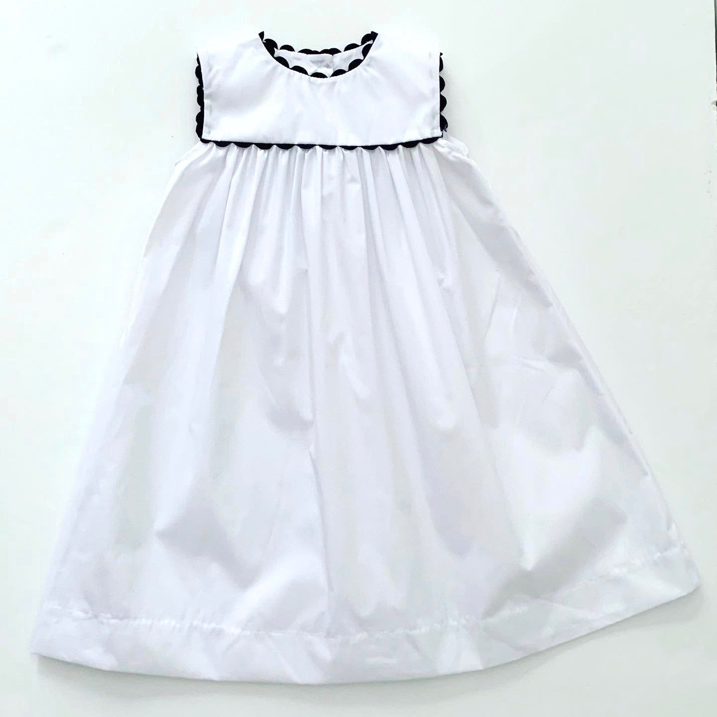 White Dress With Ric Rac Trim