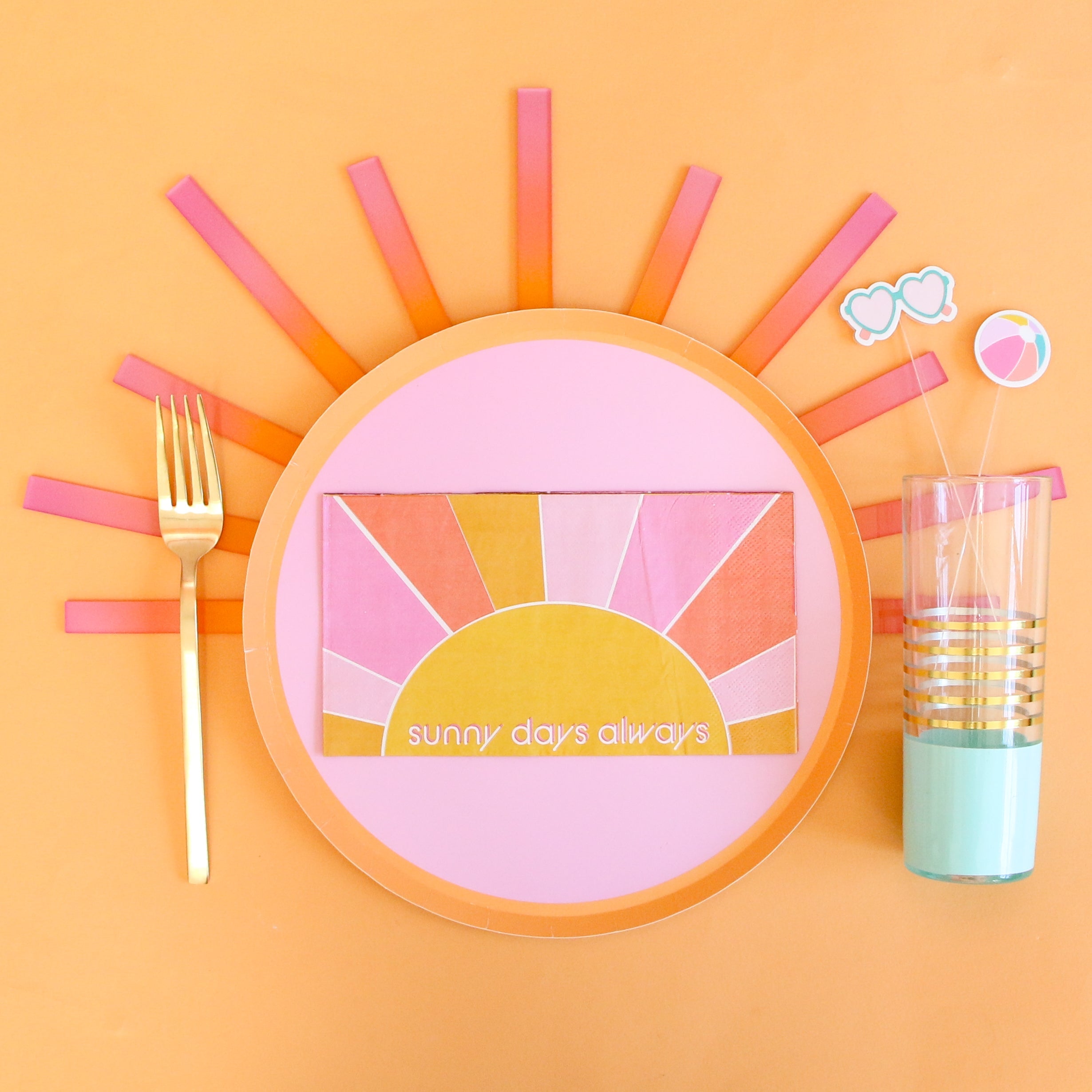Sunburst Sunny Days Always Paper Napkin