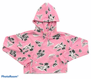 Tweenstyle - Pink Palm Print Pullover Hoodie