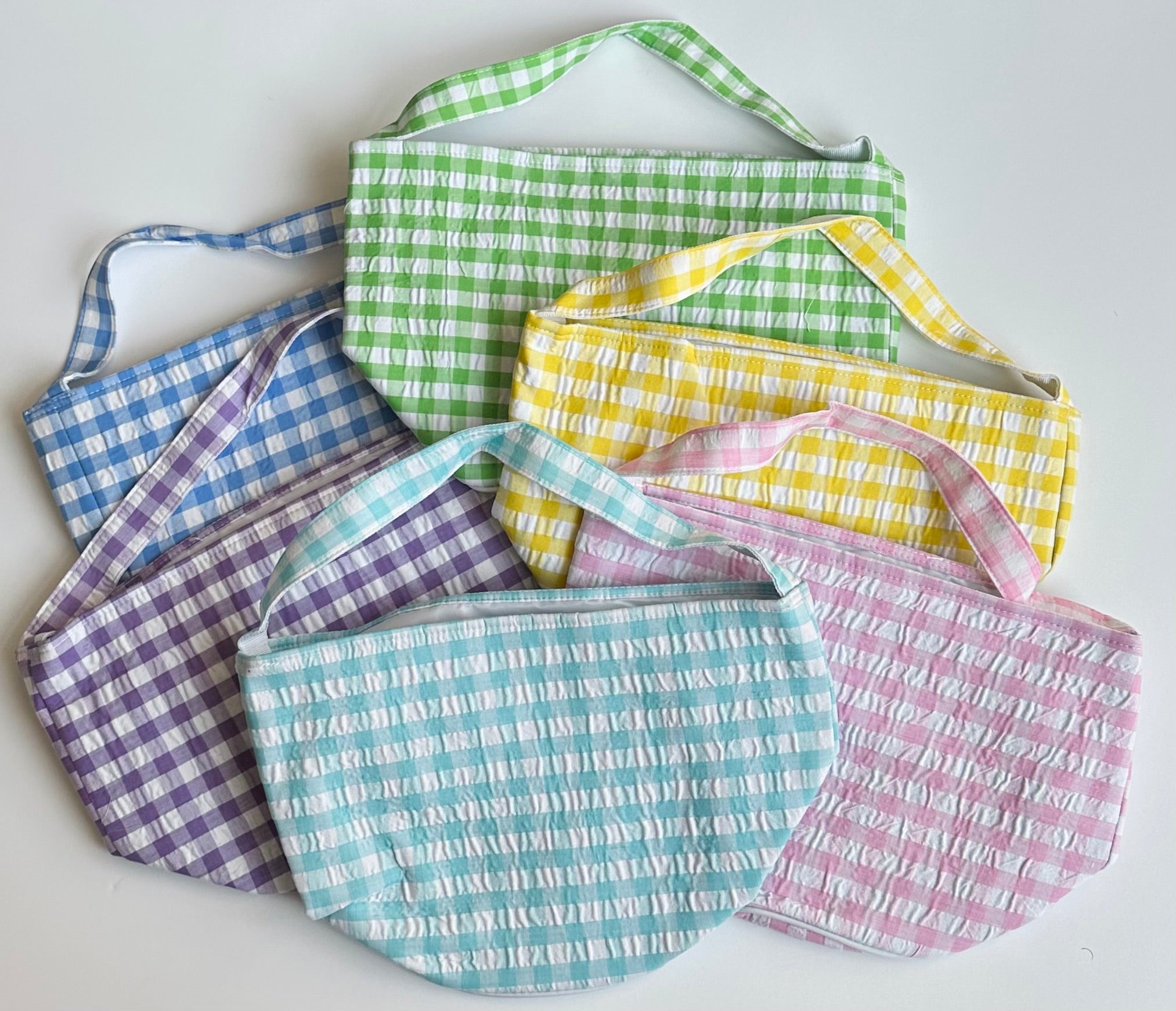 Seersucker And Gingham Buckets