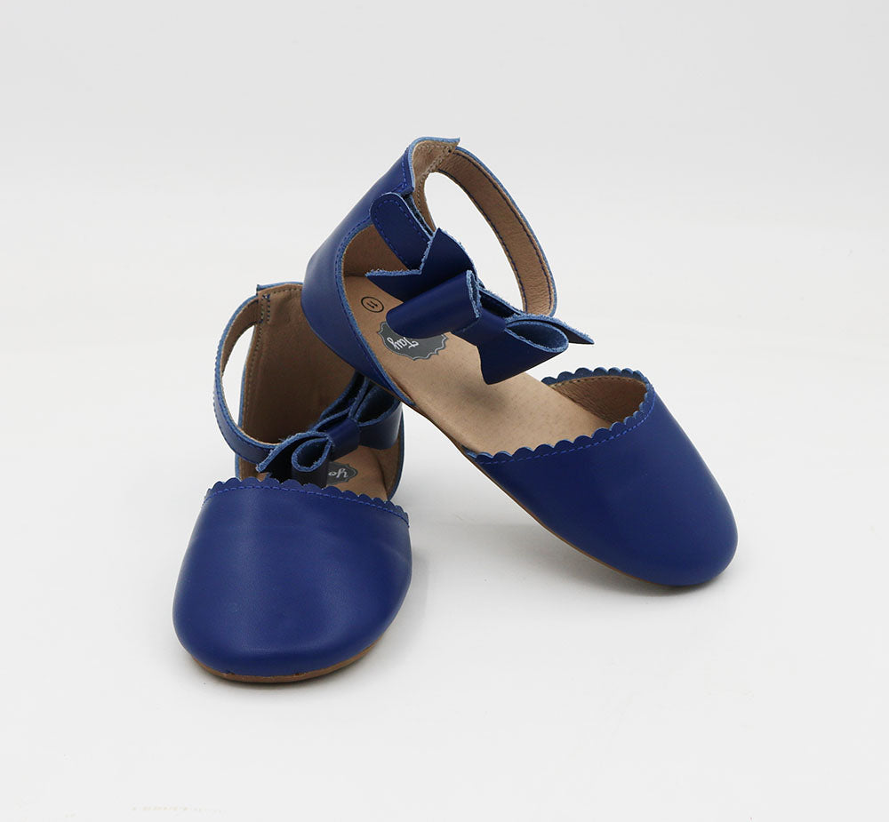 Belle Side Bow - Navy Blue
