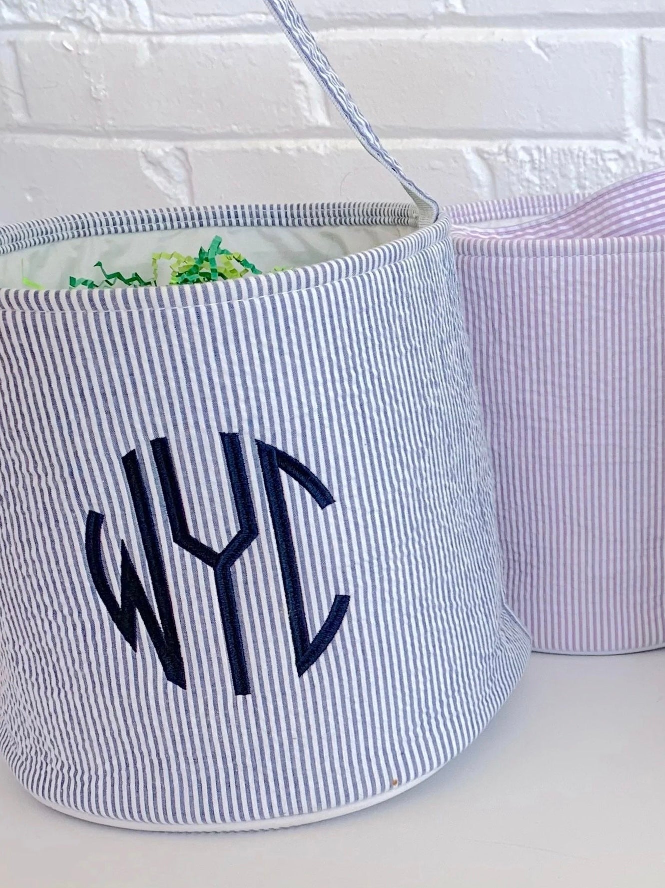 Seersucker And Gingham Buckets