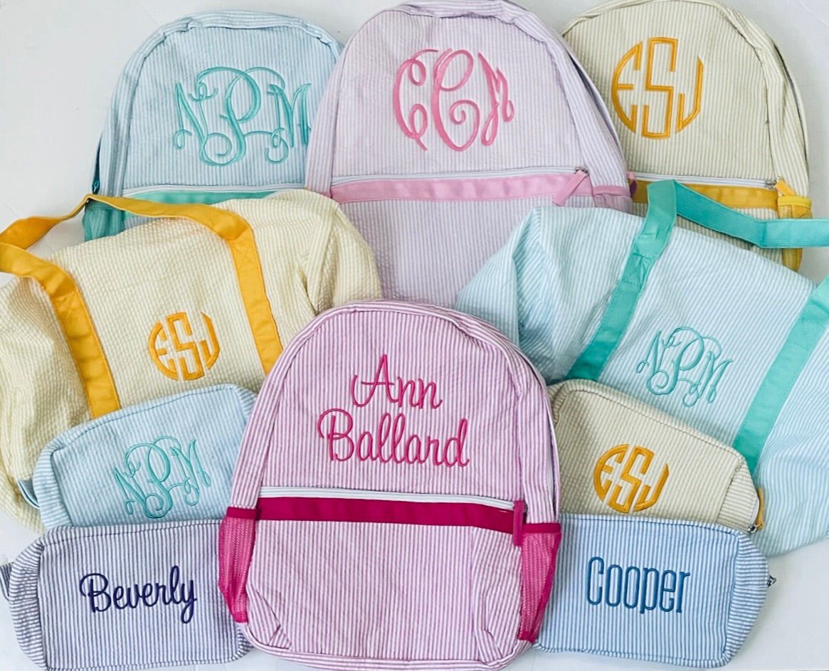 Seersucker Full-size Backpack