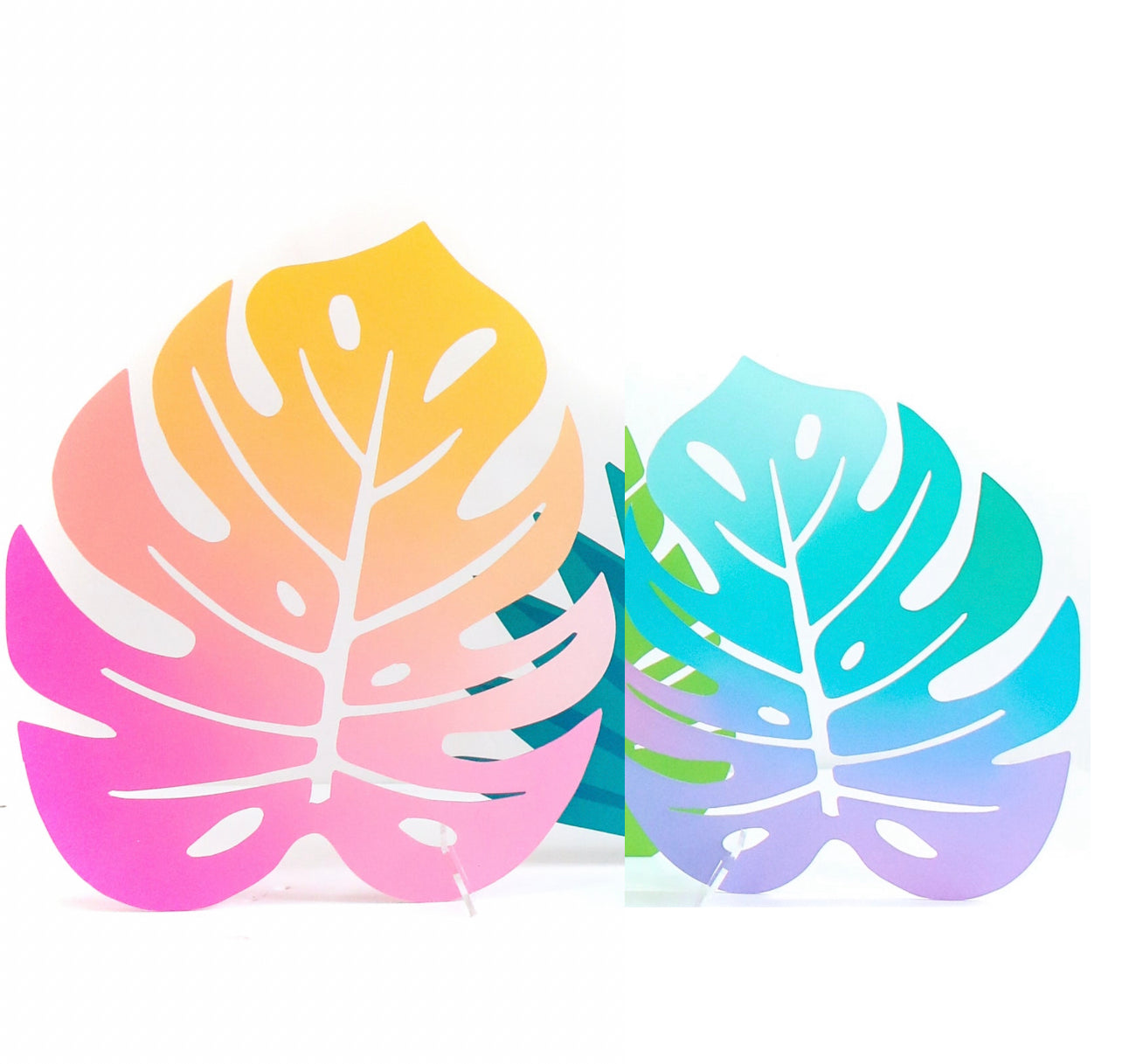Large Acrylic Palm Leaves