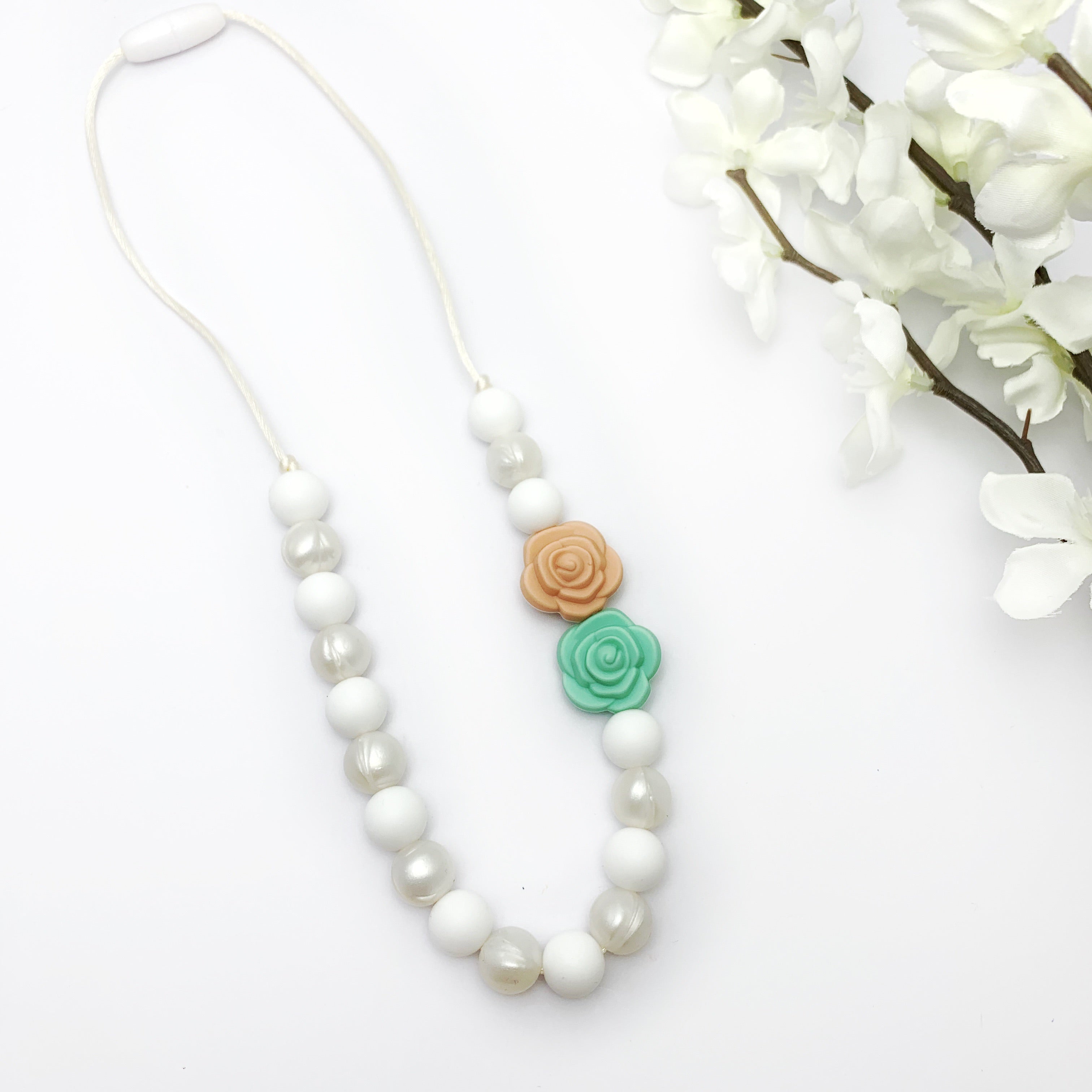 Mini Flower Necklace For Kids | Safe Silicone Chewable Jewelry