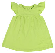 Flutter Sleeve Dress—lime