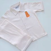 Orange Bitty Dot Pants Set