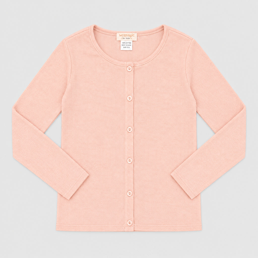 Tweenstyle - Peach Rib Cardigan