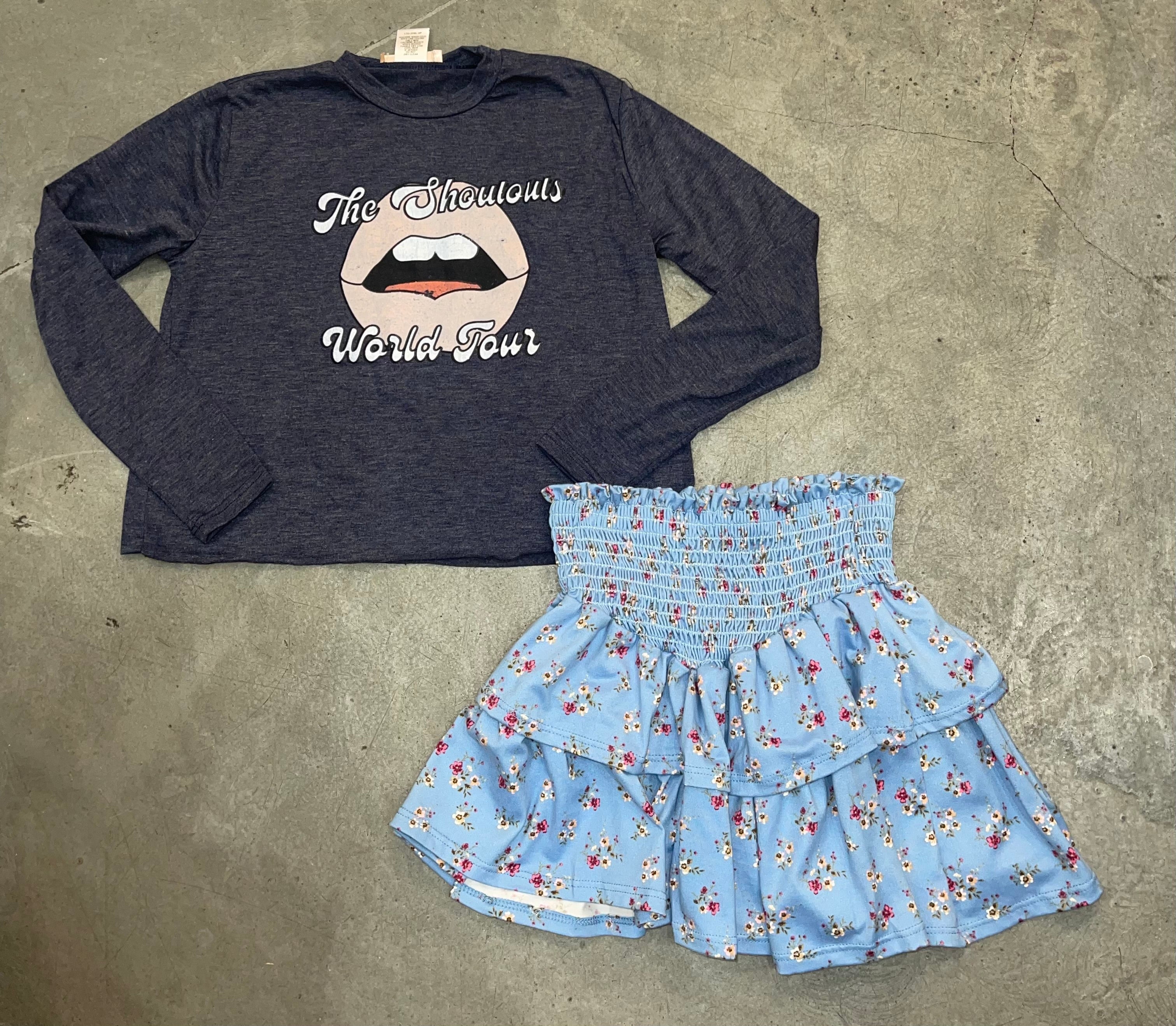 Tweenstyle - The Shoutouts - Long Sleeve Crop Tee
