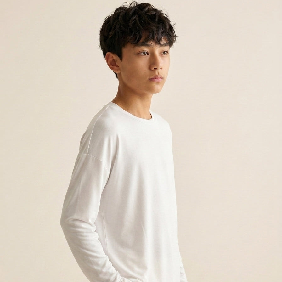 Teens’ Ultra Soft Tencel™ Micro Modal Long Sleeve Thumb-tee