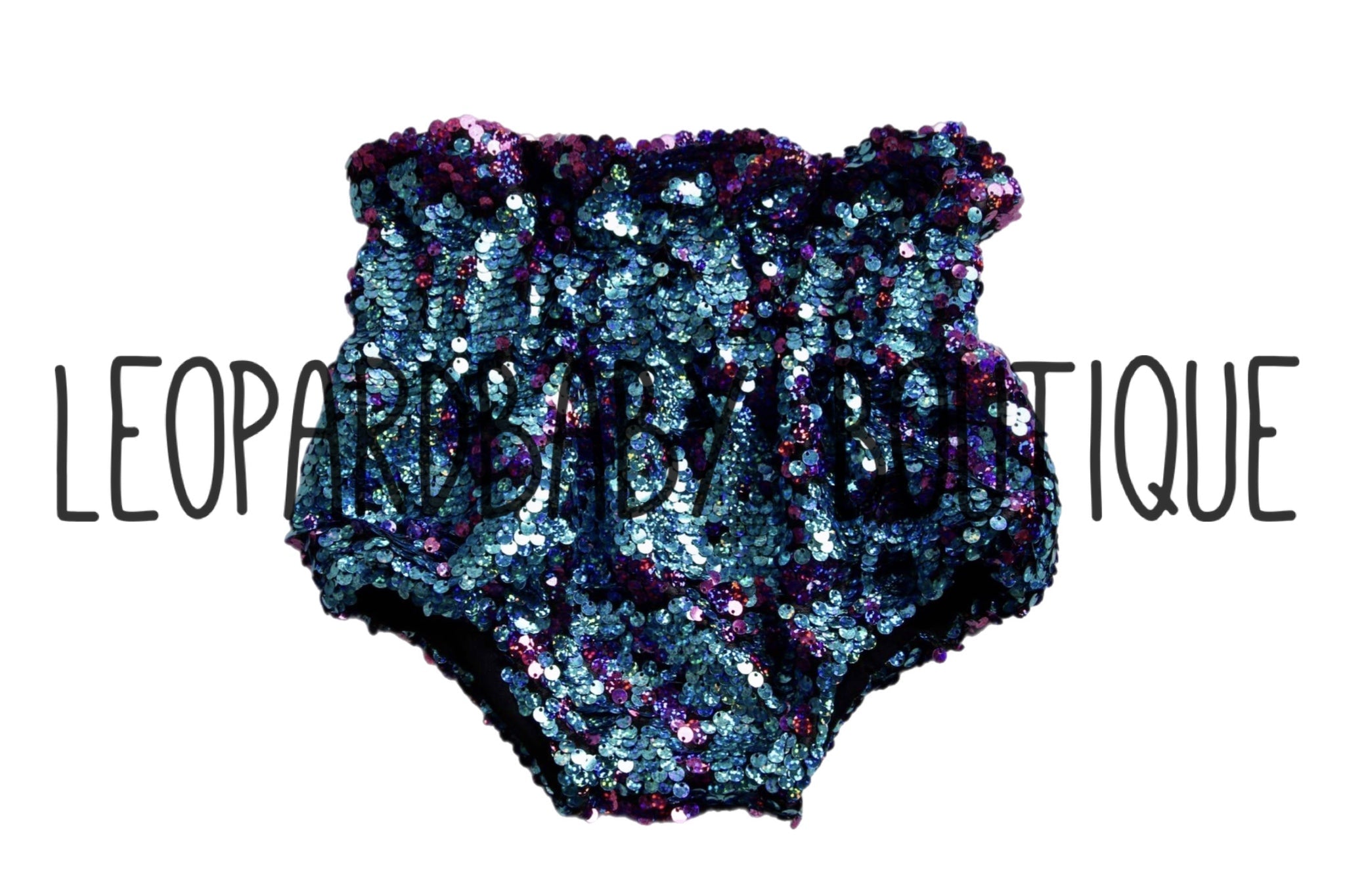 Blue Mermaid Reversible Sequin Bloomies