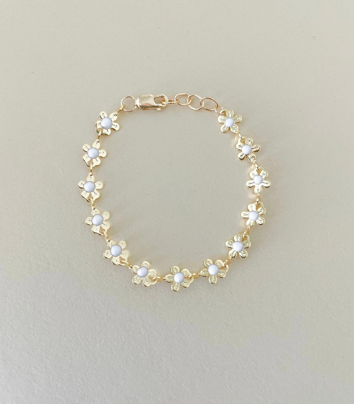 Gold Daisy Chain Bracelet