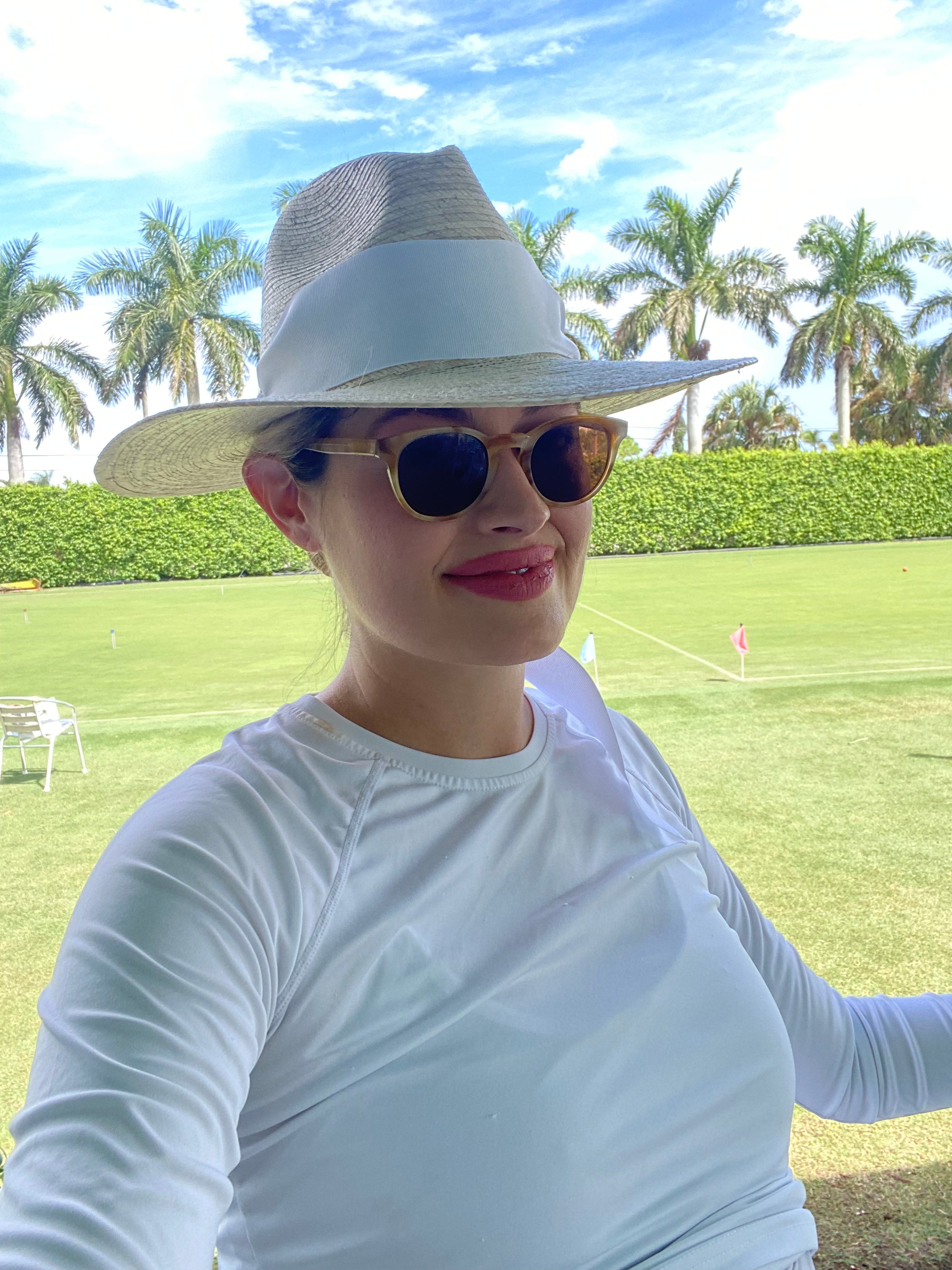 Zinnia Sun Hat - Blue Thistle Block Print Hat Scarf