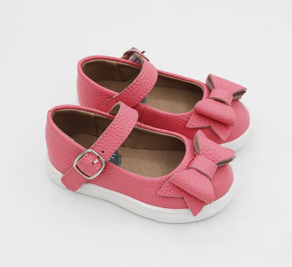 Chelsea Sneaker Mary Jane With Bow - Dusty Rose