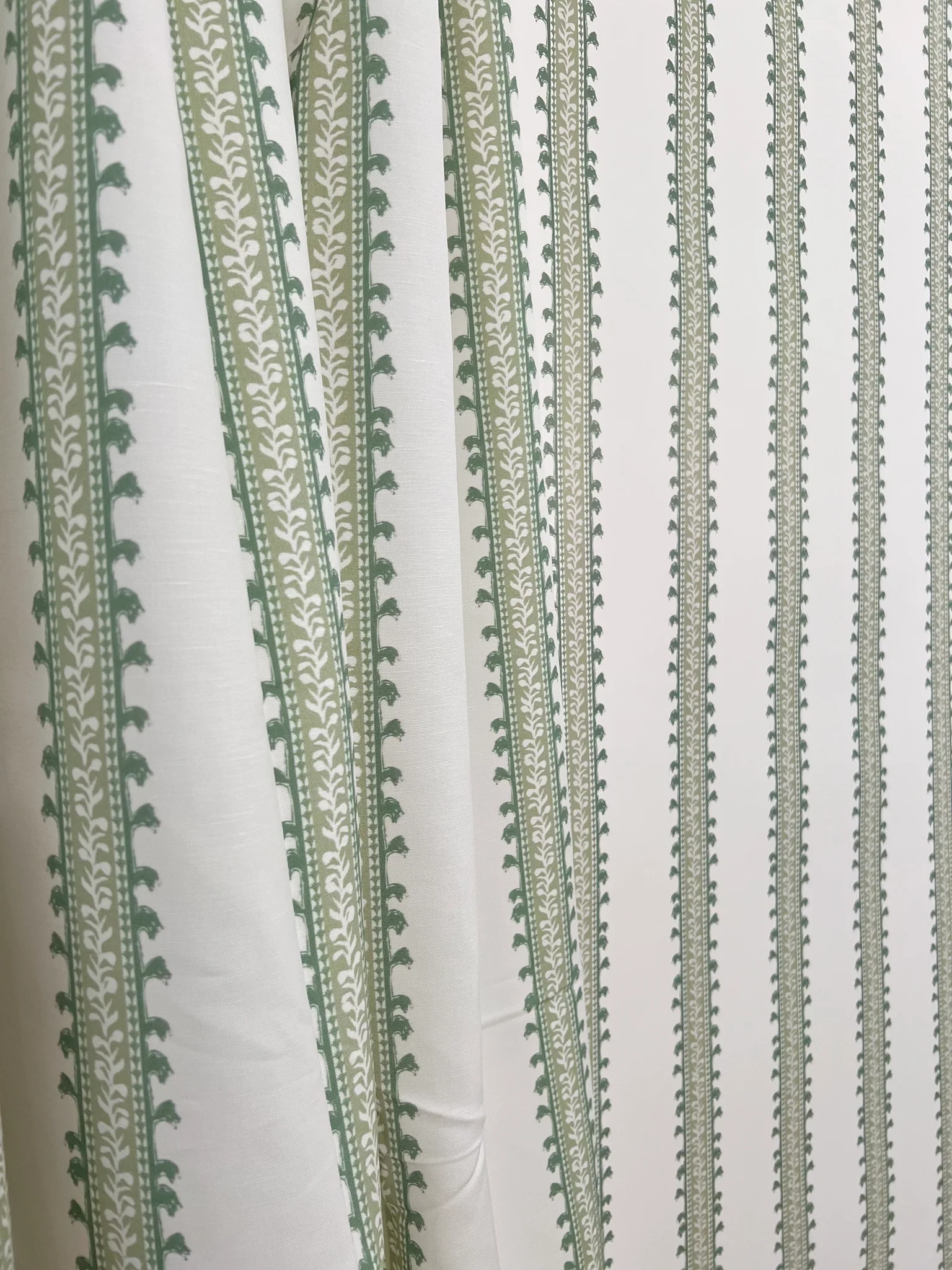 Forged Vine In Green- Fabric