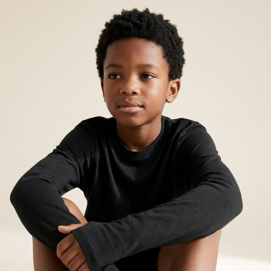Teens’ Ultra Soft Tencel™ Micro Modal Long Sleeve Thumb-tee