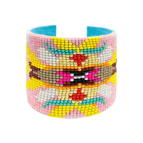 Laura Park Flower Child Beaded Cuff Bracelet