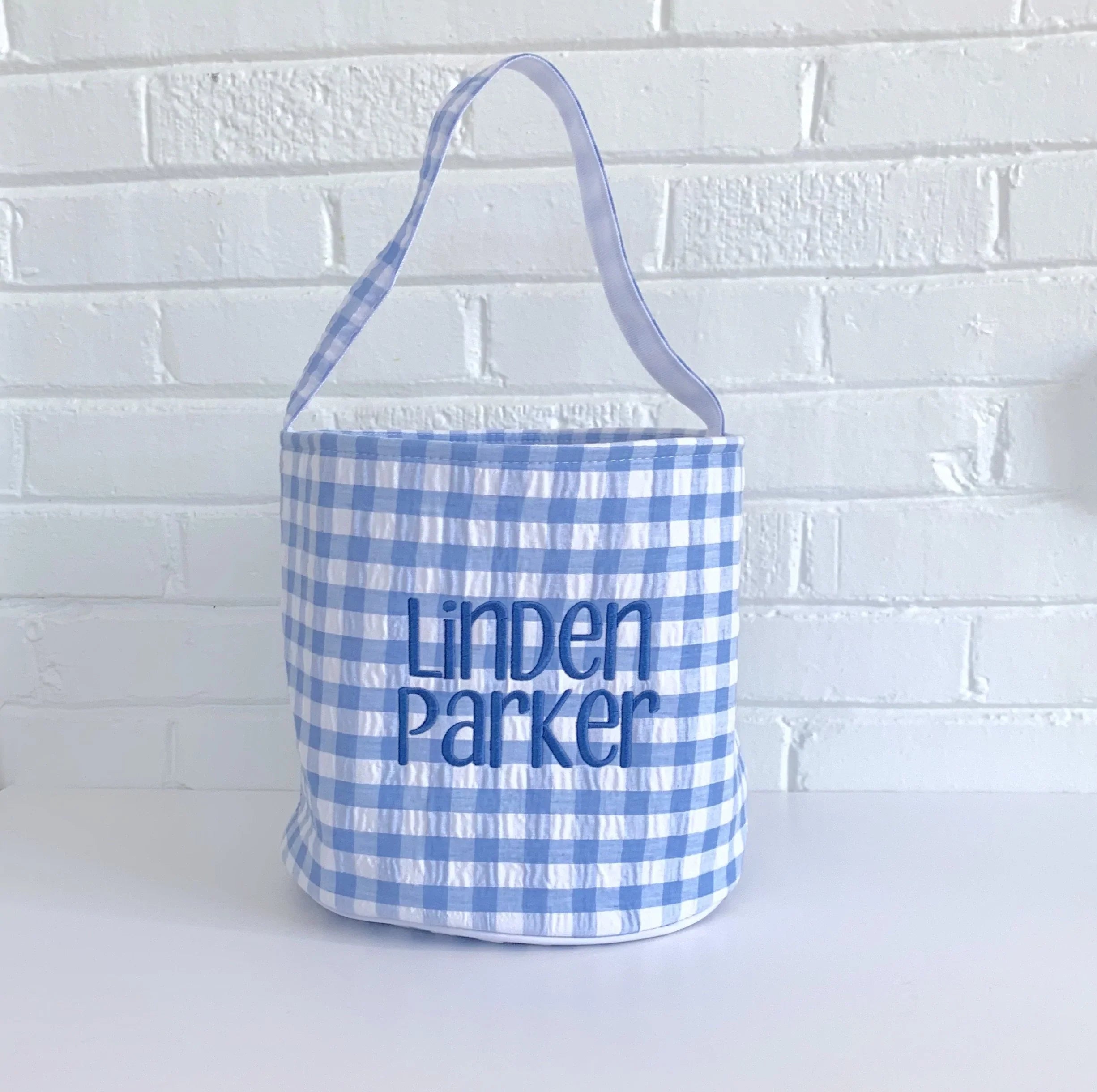 Seersucker And Gingham Buckets