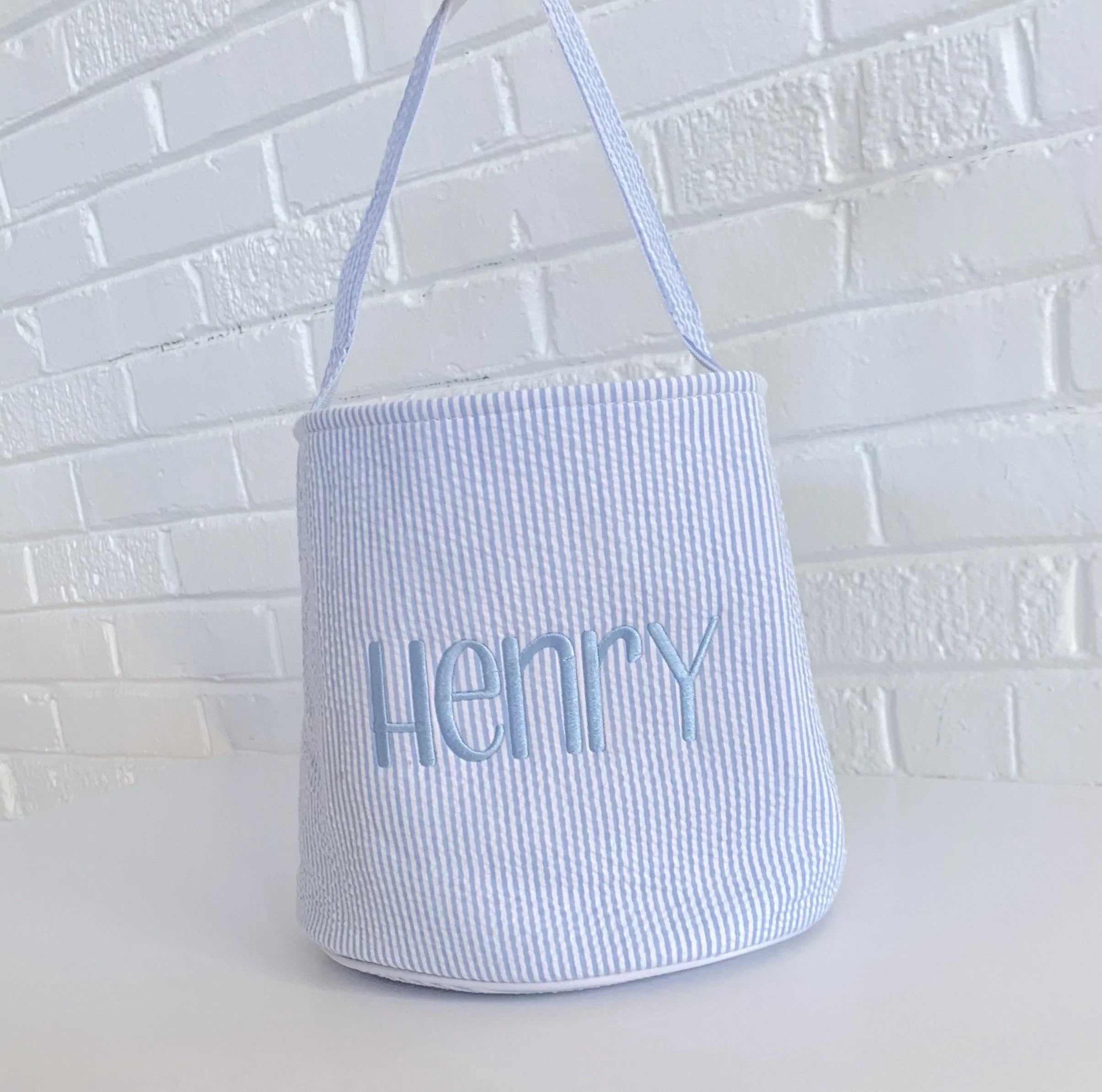 Seersucker And Gingham Buckets