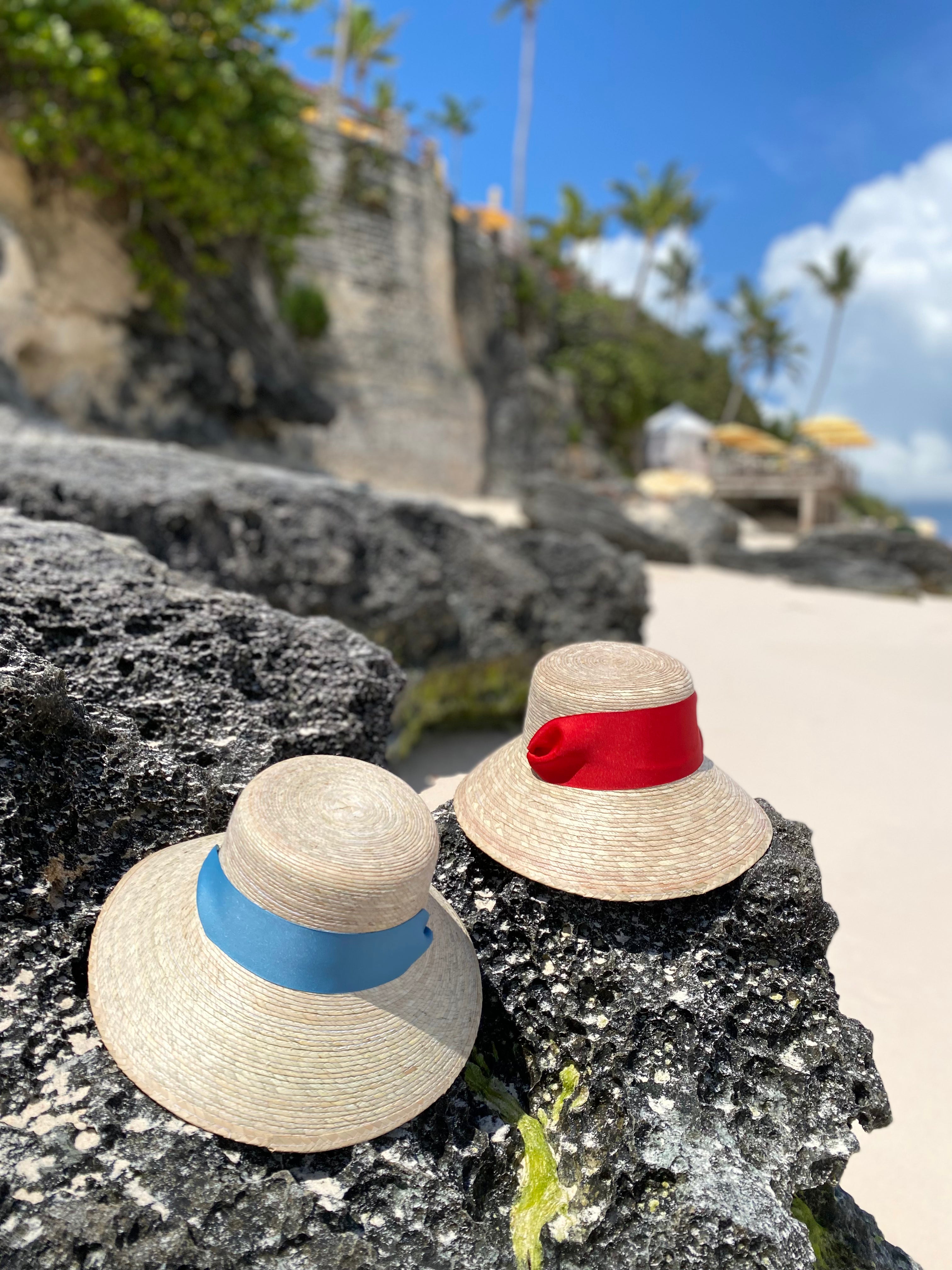 Clematis Bucket Hat - Tan/camel Wide & Short Grosgrain Ribbon