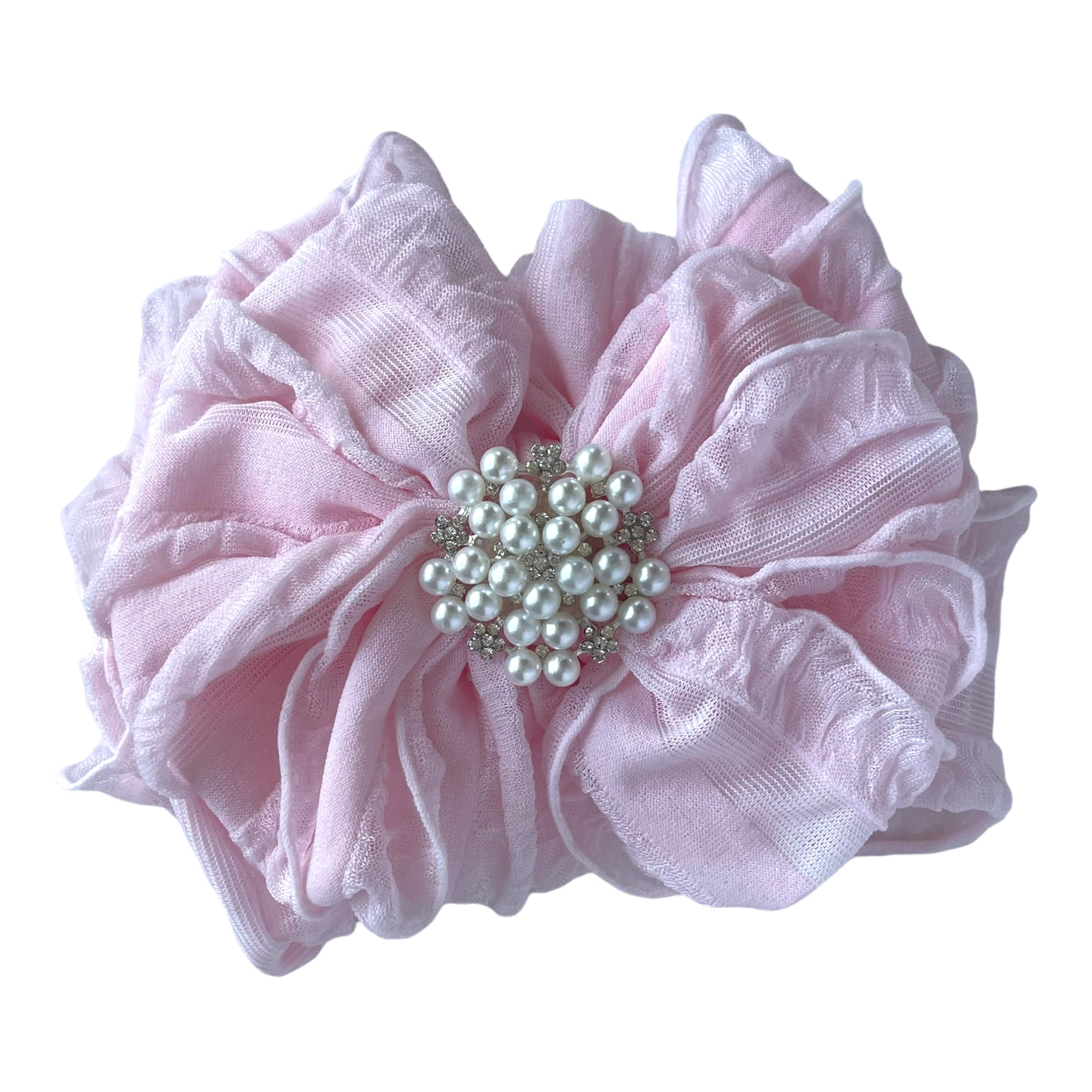 Pearl Embellished Signature Ruffled Baby Headband