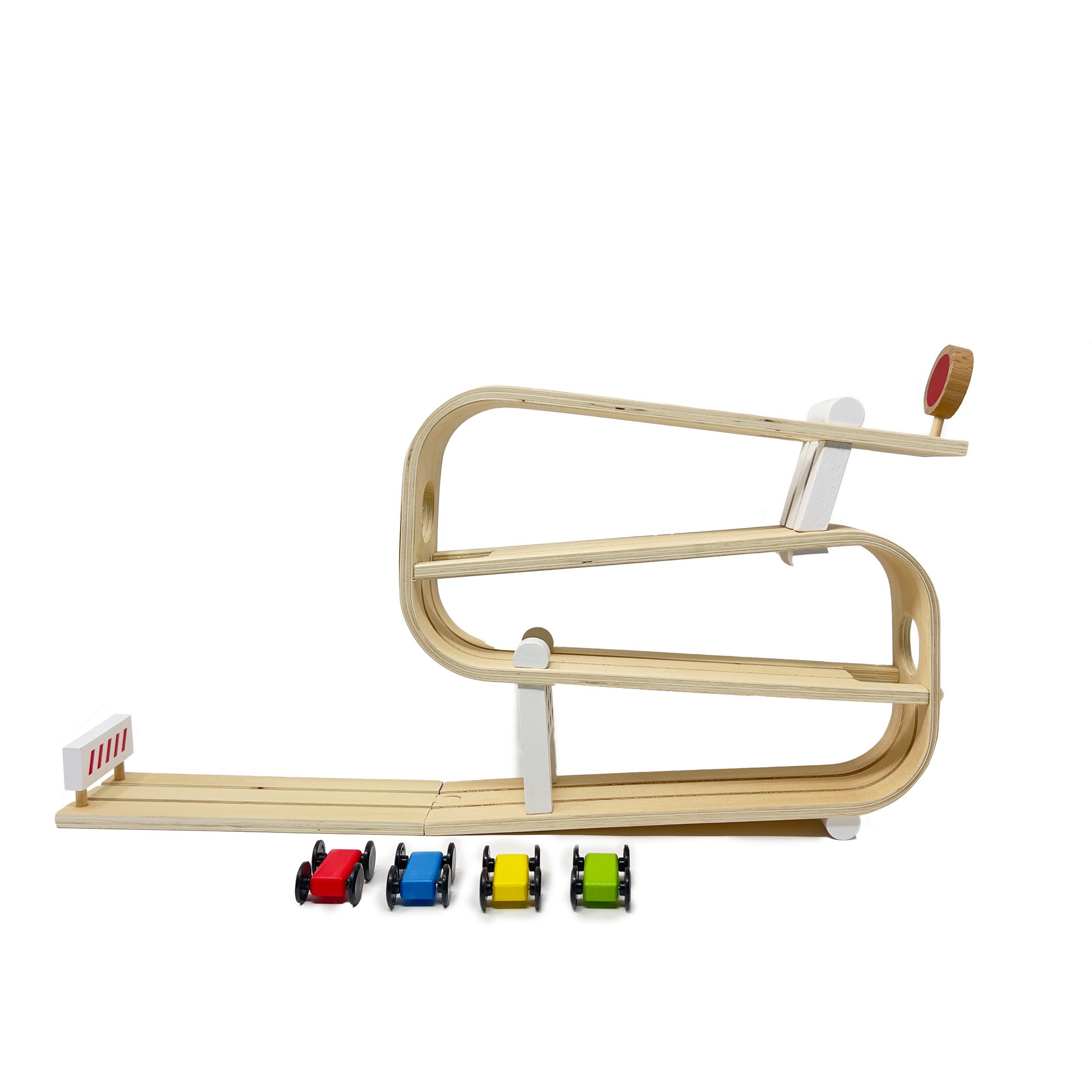 Wooden Ramp Racer | Slippery Car | Car Race Tracker