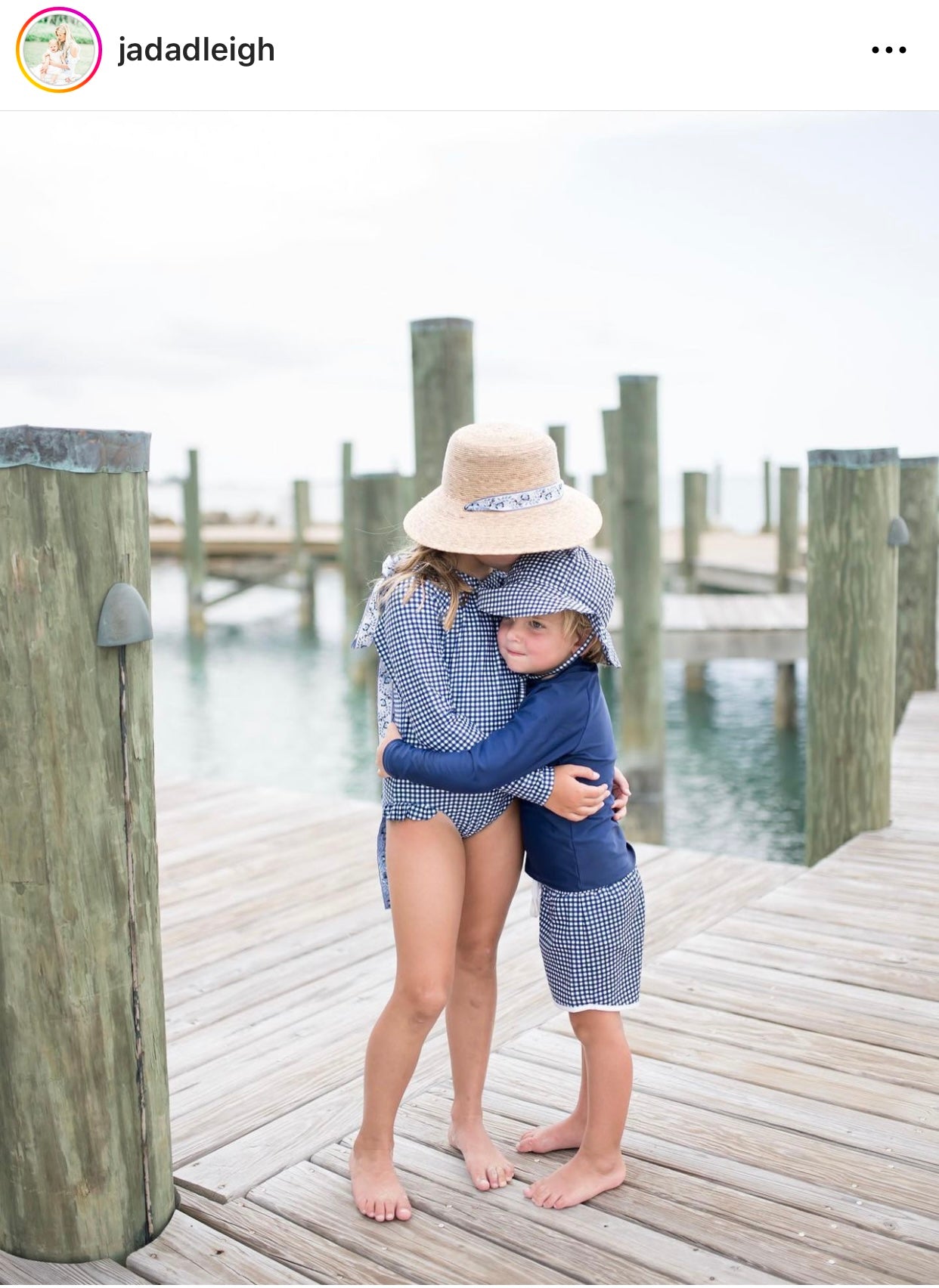 Mommy & Me Sun Hat Set - Wildflower & Palmetto - French Blue Grosgrain Ribbon