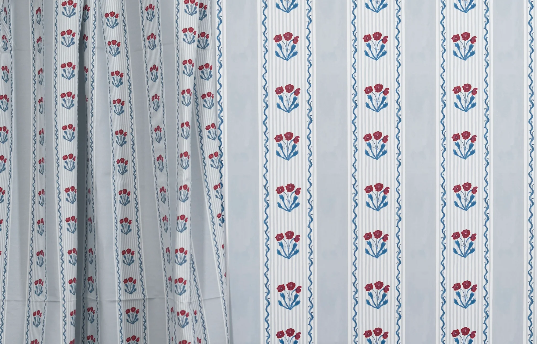 Vertical Marigolds In Sky- Fabric