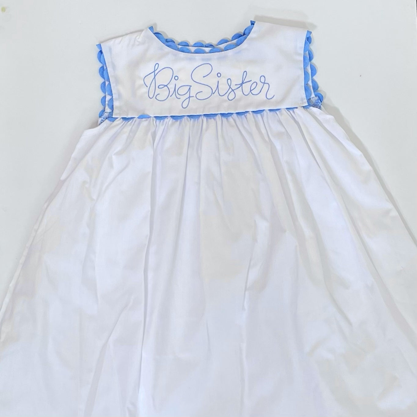 White Dress With Ric Rac Trim