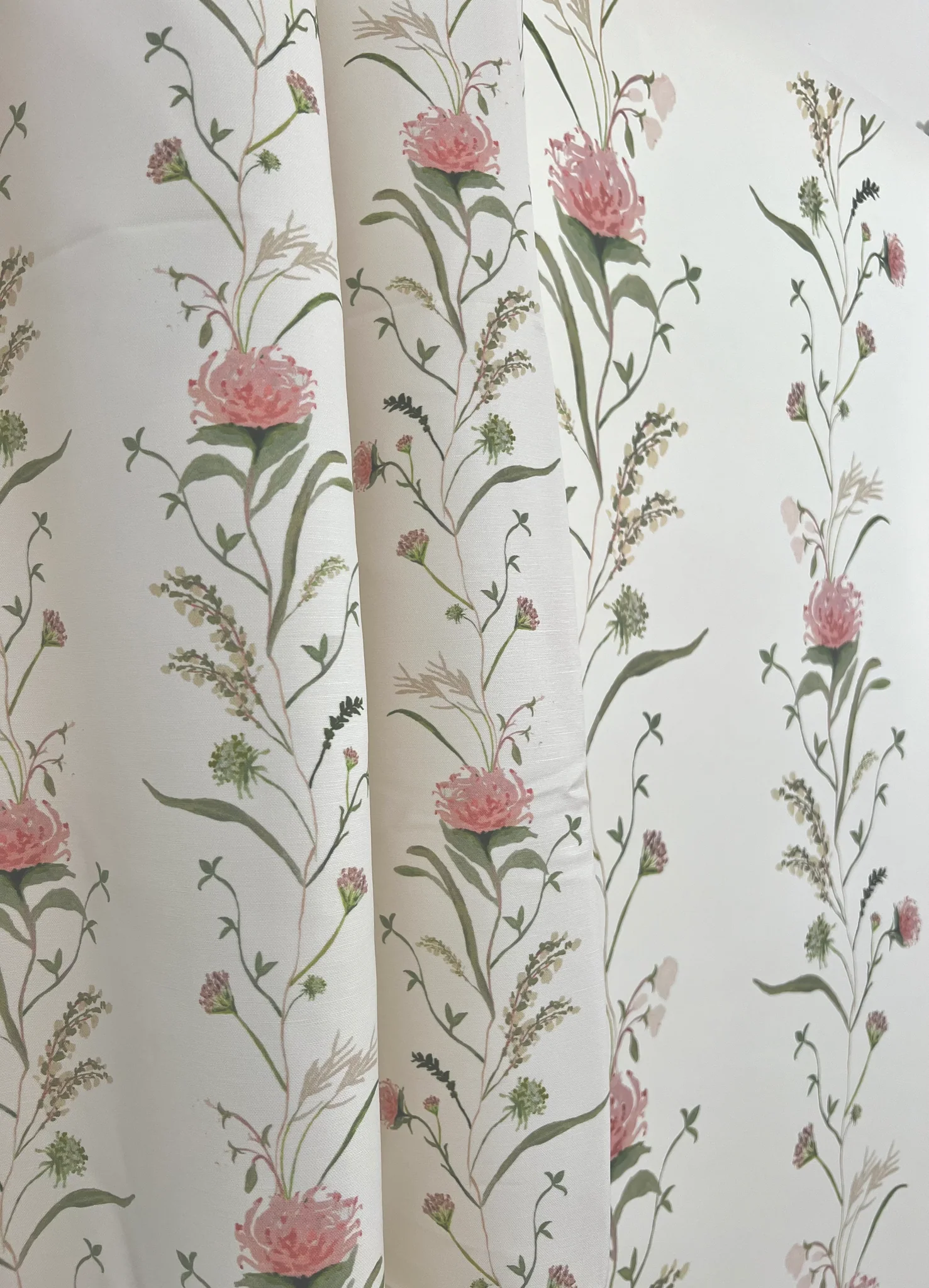 French Vine In Rose Garden- Fabric