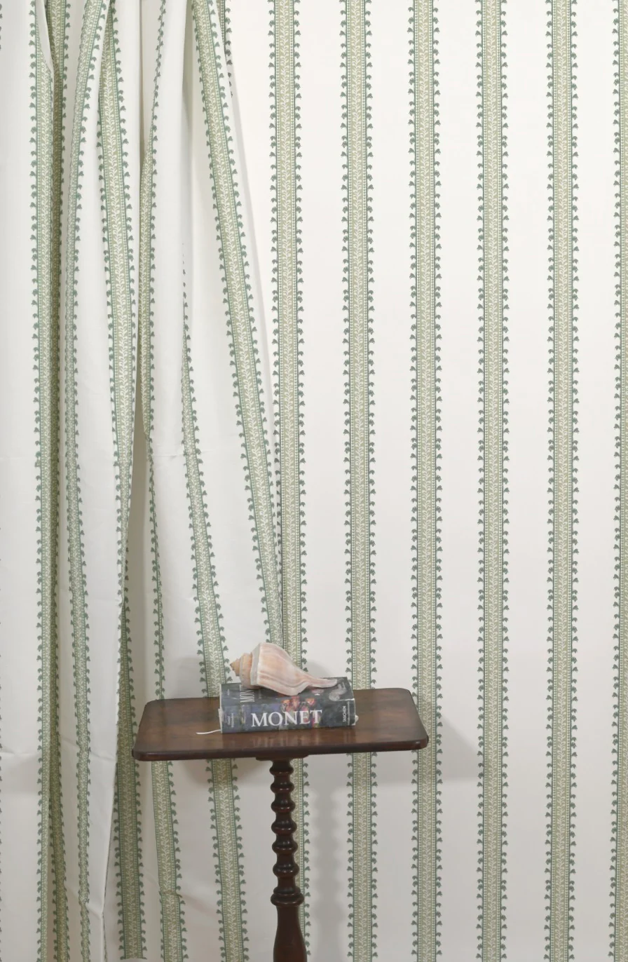 Forged Vine In Green- Fabric