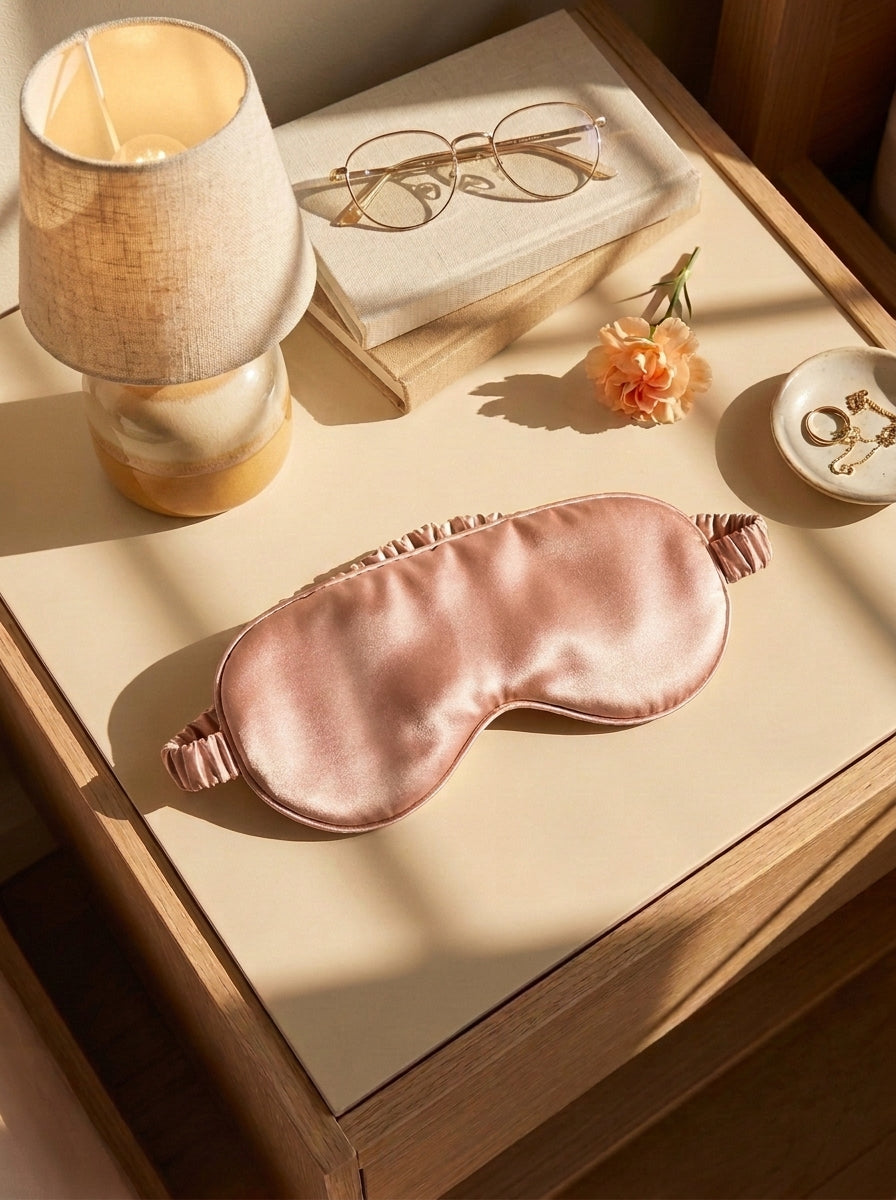 100%  Mulberry Silk Sleep Mask For Adults - Blackout Eye Mask