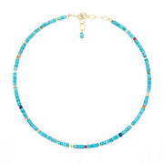 Turquoise & Stone Beaded Choker