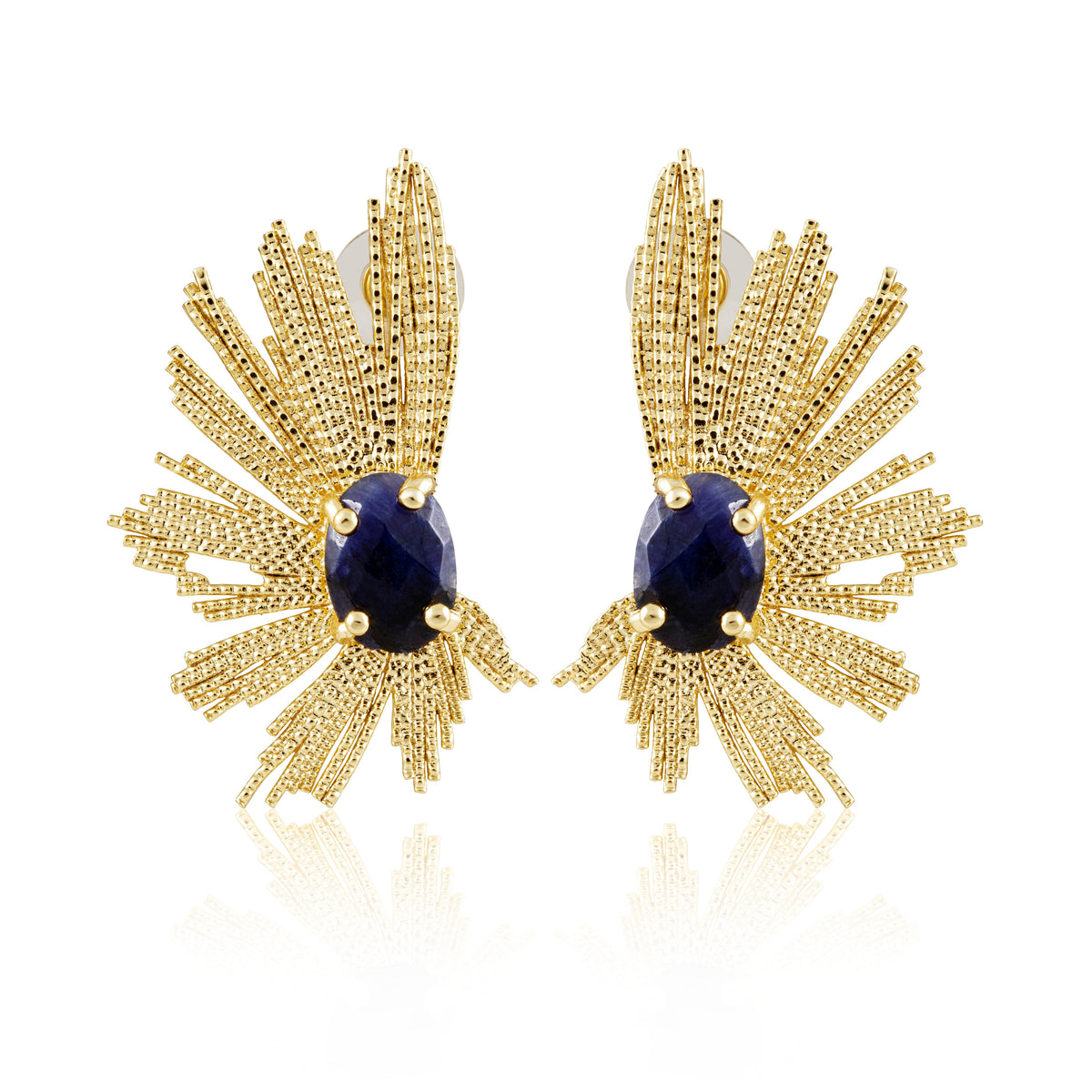 Marielle Earrings - Sapphire