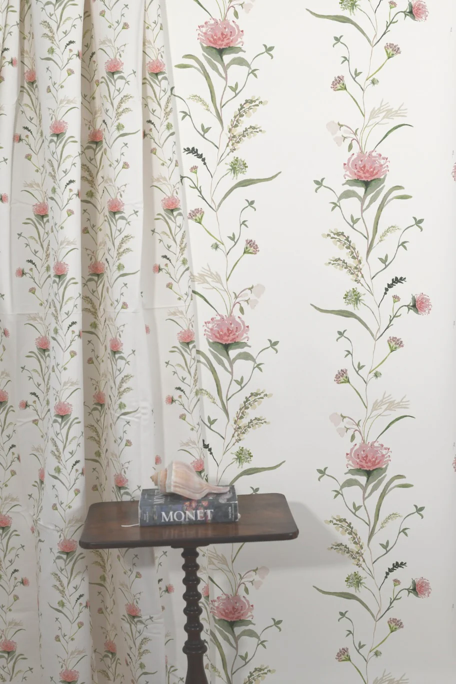French Vine In Rose Garden- Fabric