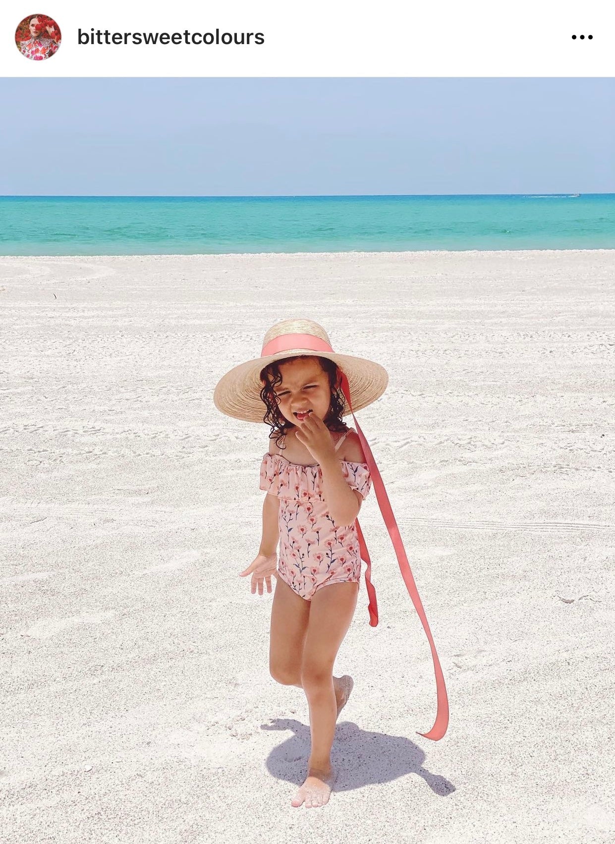 Buttercup Little Girl’s Hat - Peachy Pink Grosgrain