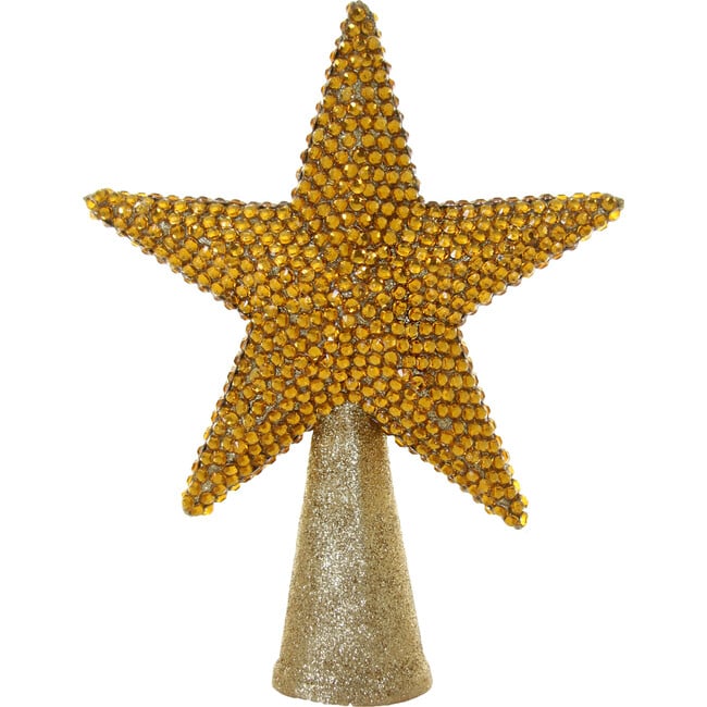 Rhinestone Tree Topper, Gold