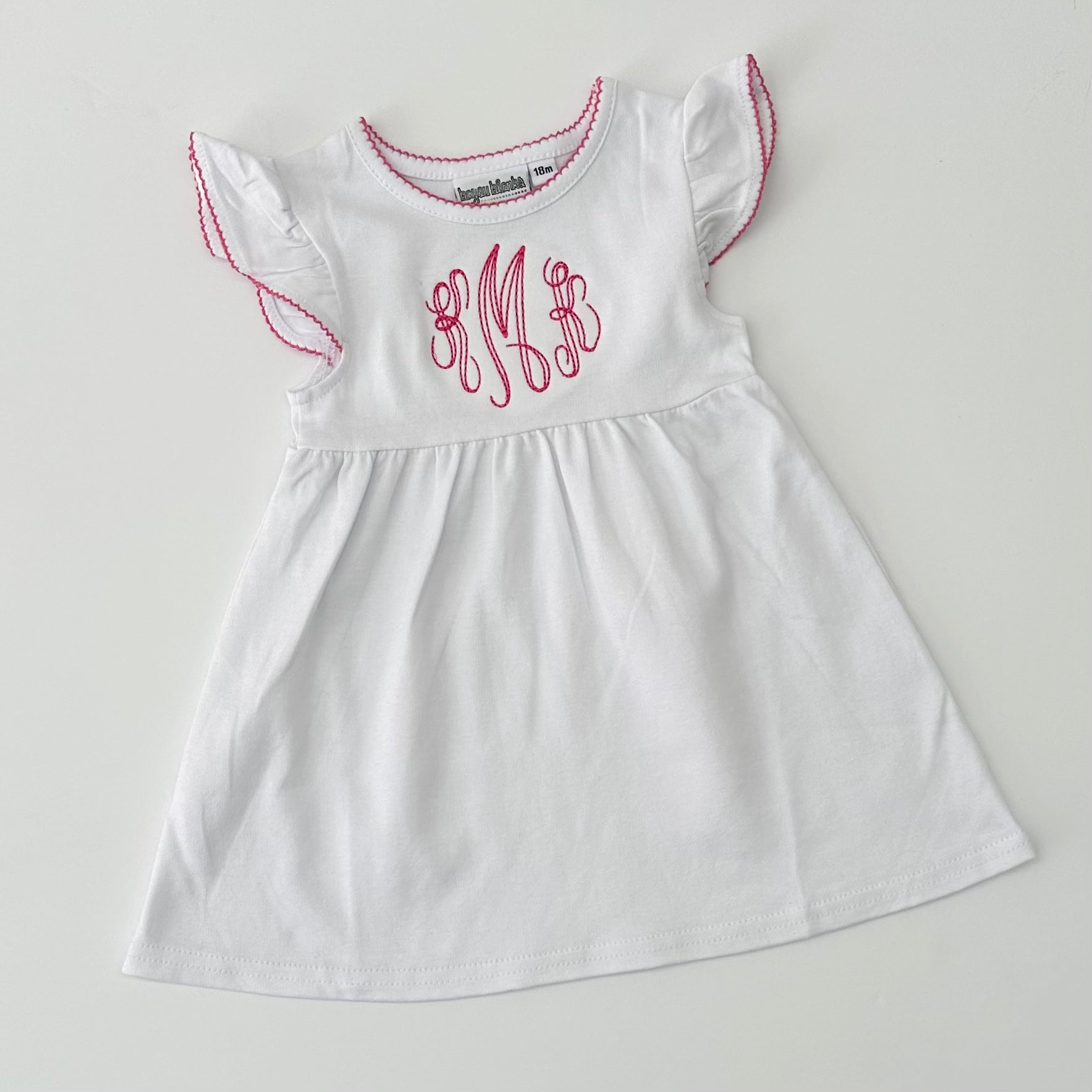 Knit Dress With Picot Trim