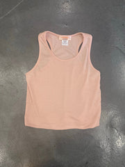 Tweenstyle By Stoopher - Cropped Rib Tank - Peach