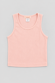 Tweenstyle By Stoopher - Cropped Rib Tank - Peach