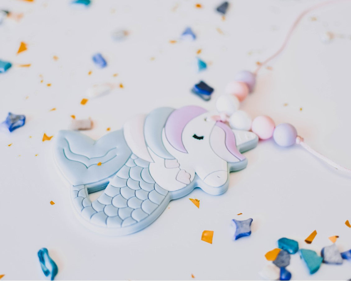 Mermicorn Sensory Chew Necklace | Kid's Sensory Chew Jewelry For Fidgety Hands