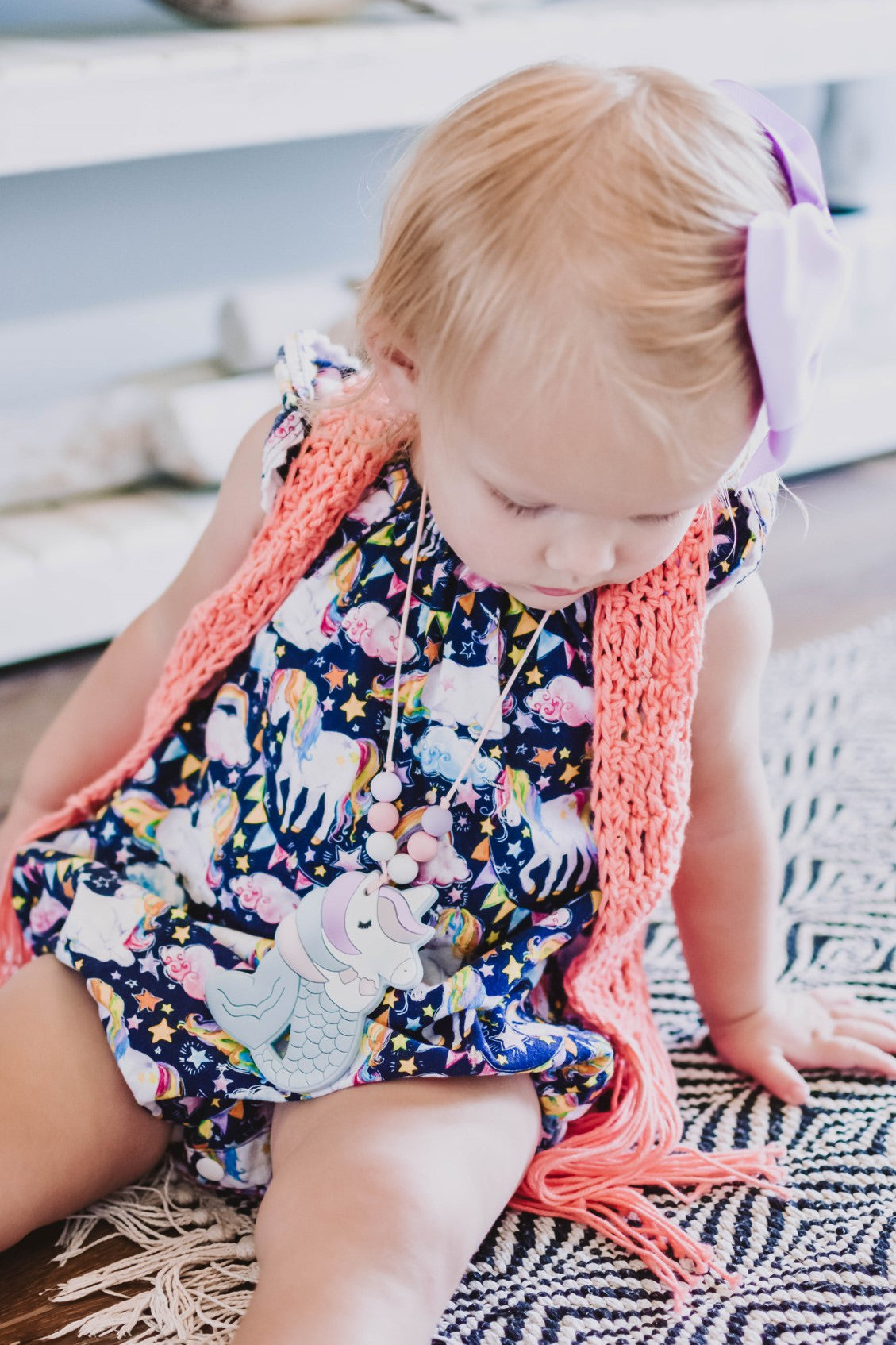 Mermicorn Sensory Chew Necklace | Kid's Sensory Chew Jewelry For Fidgety Hands