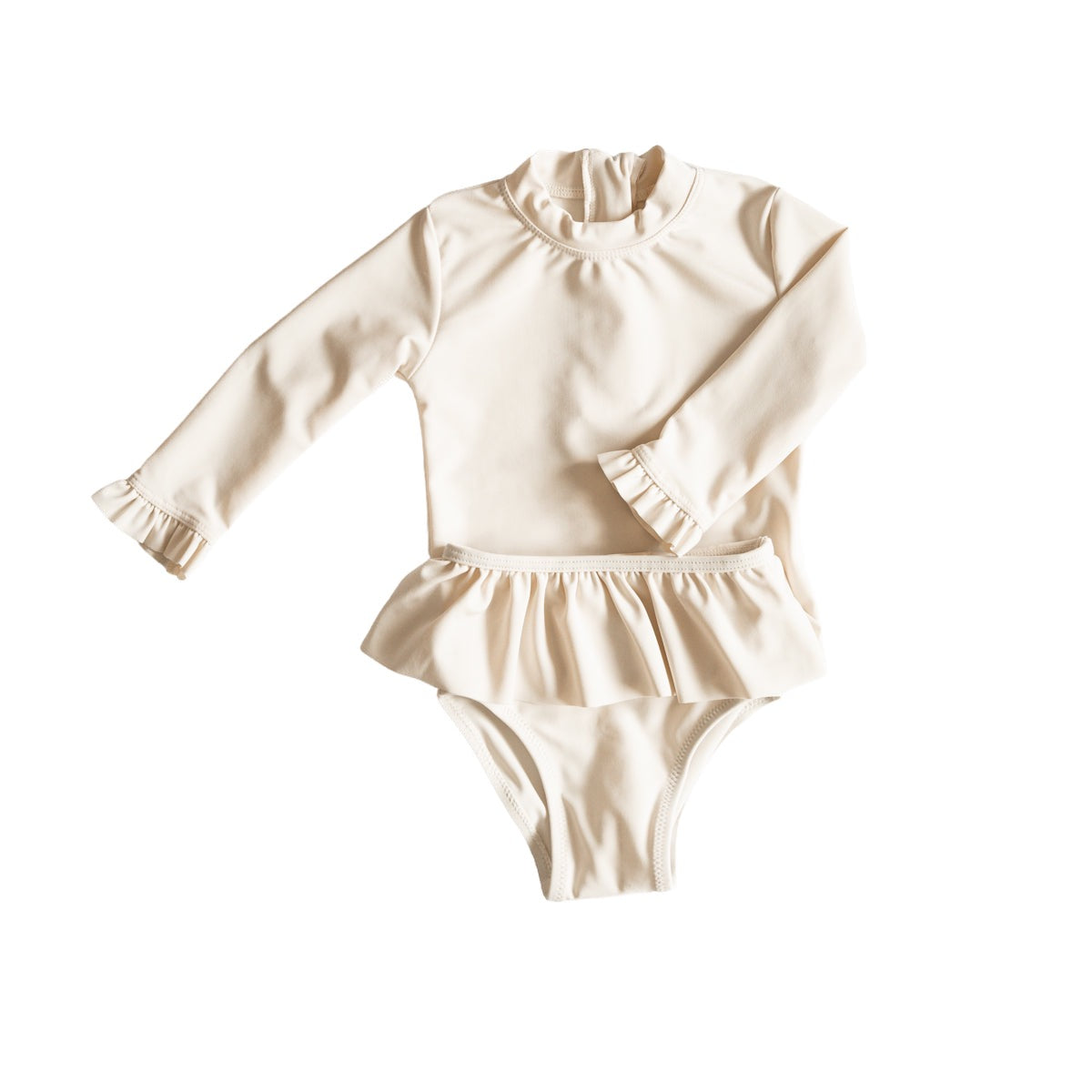 Two Piece Spf Ruffle Swim Set